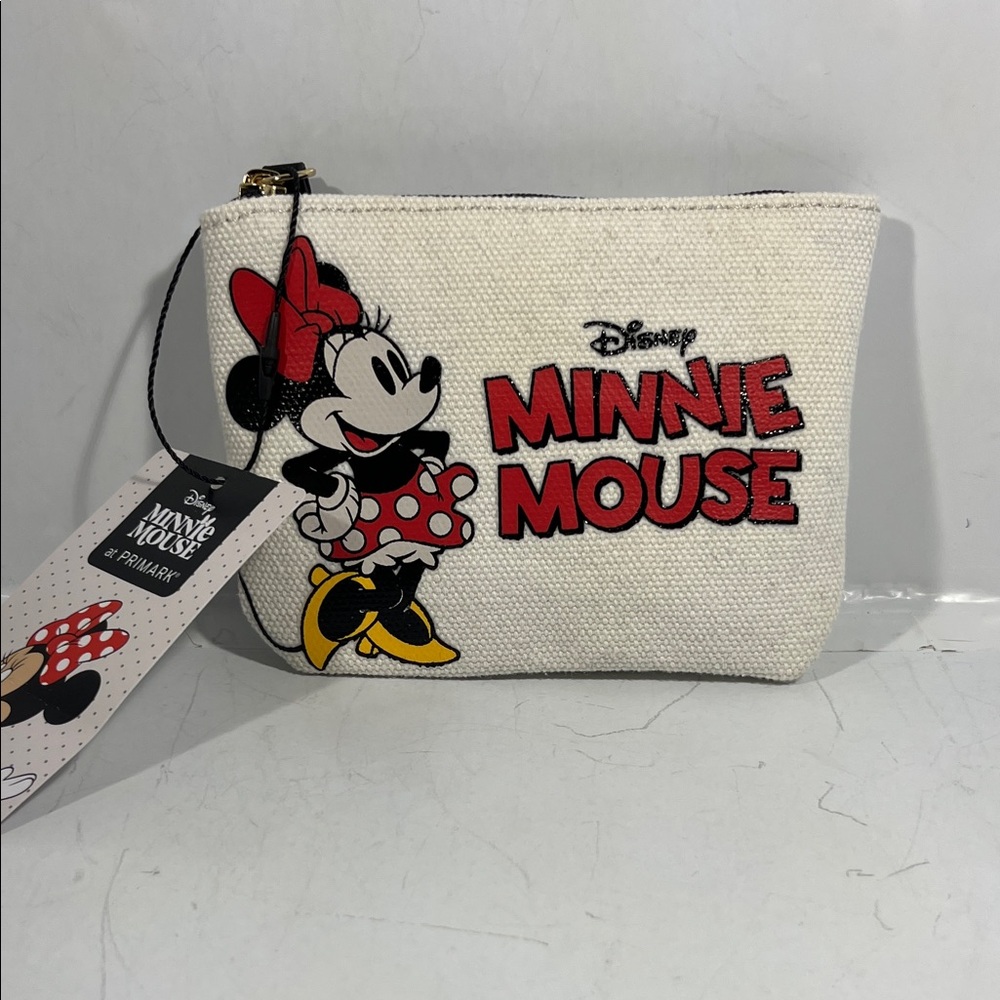 Primark Minnie Mouse Cosmetic Bag - Cream and Red